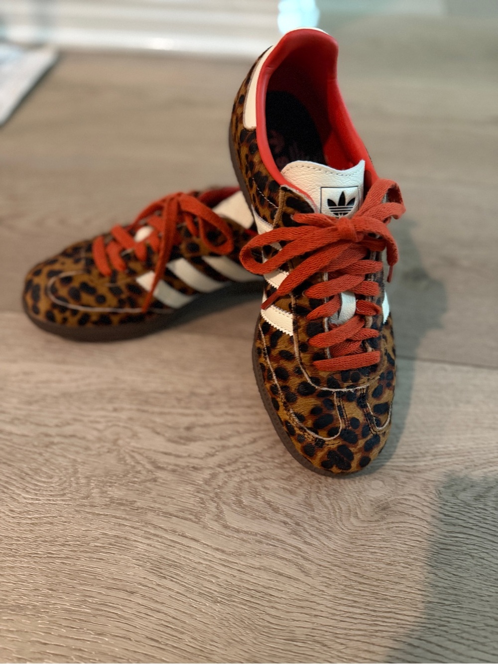 adidas Leopard Print Sneakers like new! Ladies 7.5